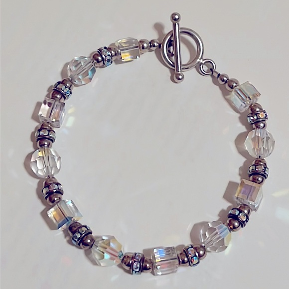 Jewelry - Crystal Bracelet, 925 Sterling Silver